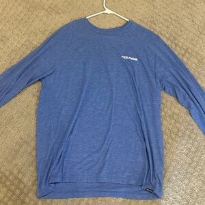 POLARIS Blue Long Sleeve Men's Shirt